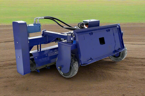 72" hydraulic soil conditioner attachment on a skid steer
Remote-controlled drum system with carbide teeth
Side view of skid steer soil conditioner in action
Soil prep tool for seedbeds and landscaping
Durable construction of 72-inch soil conditioner