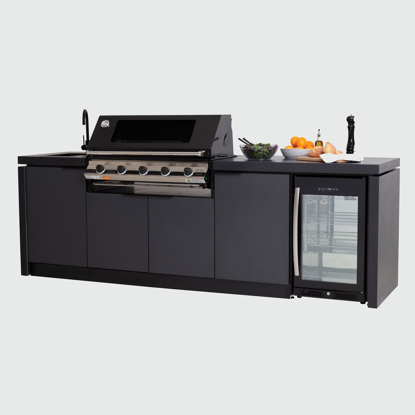 NEW BLACK STAINLESS STEEL OUTDOOR KITCHEN ISLAND 1119705