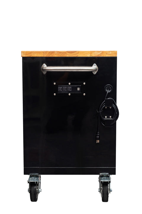 6FT 17-Drawer Tool Bench Workstation & Tool Box – Heavy-Duty Rolling Workbench with Power Outlets & USB | Multi-Color Options