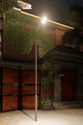 800W All - in - One Solar LED Street Light with Arm & Bracket – Motion Sensor, Remote, 3000 Lumens, IP65 Outdoor Light QYJM03800 - with | Sold by Uncle Wiener's Wholesale