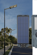 800W All - in - One Solar LED Street Light with Arm & Bracket – Motion Sensor, Remote, 3000 Lumens, IP65 Outdoor Light QYJM03800 - with | Sold by Uncle Wiener's Wholesale