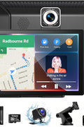 9" Carplay Screen for Car, Portable Car Stereo with Wireless Carplay & Android Auto, 4K Dash Cam, 1080P Camera, GPS Navigation, Voice Control,Portable Car Radio with 128GB SD Card AHD Rear Camera - with | Sold by Uncle Wiener's Wholesale