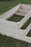 3-tier wooden raised garden bed on lawn
Step-style cedar planter box for vegetables and herbs
Easy-to-assemble elevated garden bed with tiered design

Outdoor wooden planter with 3 levels for home gardening
Spacious planter box for backyard flower and herb gardens
Durable raised bed for patio vegetable planting