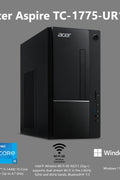 Acer Aspire TC - 1770 - UR11 Desktop | 13th Gen Intel Core i5 - 13400 10 - Core Processor | 8GB 3200MHz DDR4 | 512GB M.2 2280 PCIe Gen 4 SSD | SD Card Reader | Intel Wi - Fi 6E AX211 | Windows 11 Home,Black - with | Sold by Uncle Wiener's Wholesale