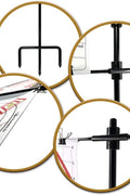 Adjustable Paper Target Stand Frame with 8 Clips – Portable Shooting Target Holder for Outdoor & Range Practice S1276 - with 1 PC Paper Target Stand Frame | Sold by Uncle Wiener's Wholesale
