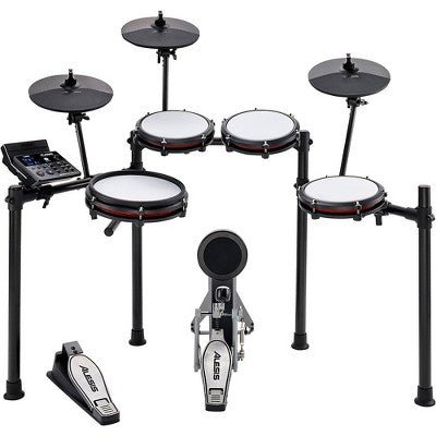Alesis Nitro Max 8 - Piece Electronic Drum Set With Bluetooth and BFD Sounds Black - with Dimensions (Overall): 12.5 inches (H) x 21.75 inches (W) x 37.5 inches (D) | Sold by Uncle Wiener's Wholesale