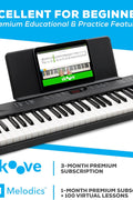 Alesis Recital Play digital piano with accessories bundle
88-key digital piano with stand and gig bag
USB MIDI piano setup for students and beginners
Full view of Alesis Recital Play with pedal and stand
Piano demo showing voices, rhythms, and modes