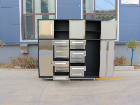 All - Steel Heavy - Duty Workbench Tool Cabinets | 16 & 32 Drawer Garage Storage - with 32 Drawers | Sold by Uncle Wiener's Wholesale