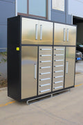 All - Steel Heavy - Duty Workbench Tool Cabinets | 16 & 32 Drawer Garage Storage - with 32 Drawers | Sold by Uncle Wiener's Wholesale