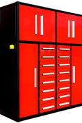 All - Steel Heavy - Duty Workbench Tool Cabinets | 16 & 32 Drawer Garage Storage - with 32 Drawers | Sold by Uncle Wiener's Wholesale