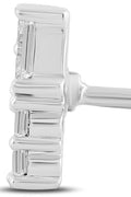 Amazon Essentials White 10K Gold 0.25 cttw Round and Baguette Diamonds Stud Earrings - with | Sold by Uncle Wiener's Wholesale
