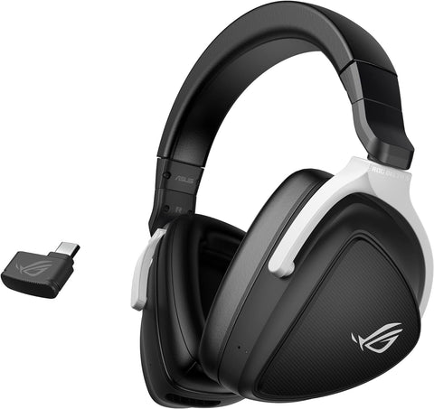 ASUS ROG Delta S Wireless Gaming Headset, Black, 50mm Drivers, AI Beamforming Mic, Low - Latency Bluetooth, USB - C, 3 Hours of Use, IPX4 Water Resistance - with | Sold by Uncle Wiener's Wholesale