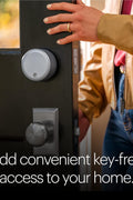August Home, Silver Wi - Fi Connected Smart Keyless Entry Door Lock, Electronic Door Lock Fits Your Existing Deadbolt in Minutes, AUG - SL05 - M01 - S01 - with Silver | Sold by Uncle Wiener's Wholesale