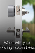 August Home, Silver Wi - Fi Connected Smart Keyless Entry Door Lock, Electronic Door Lock Fits Your Existing Deadbolt in Minutes, AUG - SL05 - M01 - S01 - with Silver | Sold by Uncle Wiener's Wholesale