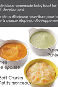 Baby Brezza One Step Baby Food Maker Deluxe - Cooker and Blender in One to Steam and Puree Baby Food for Pouches - Make Organic Food for Infants and Toddlers - Set Includes 3 Pouches and 3 Funnels - with | Sold by Uncle Wiener's Wholesale