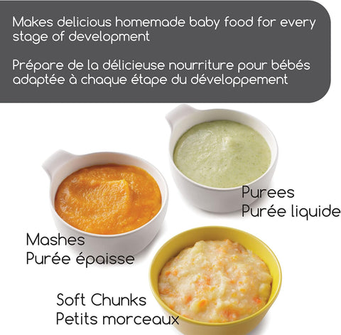 Baby Brezza One Step Baby Food Maker Deluxe - Cooker and Blender in One to Steam and Puree Baby Food for Pouches - Make Organic Food for Infants and Toddlers - Set Includes 3 Pouches and 3 Funnels - with | Sold by Uncle Wiener's Wholesale