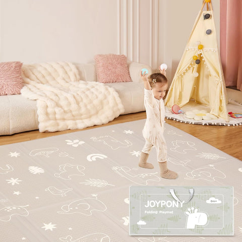 Baby Play Mat Forest, 71x79 Inch Foldable Play Mats for Babies and Toddlers,Waterproof & Anti - Slip Portable Baby Floor Mat for Tummy Time,Baby Mat for Floor with Travel Bag (Forest - 71x79x0.4 IN) - with | Sold by Uncle Wiener's Wholesale