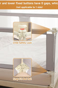 BabyAlly Bed Rail for Toddlers, Foldable Bed Rails Quick Assembly for King Size Bed, Height Adjustable Bed Rail Guard with Steady U - Shape Base for Toddlers, Baby, Kids (2 Sides 78.7"+1 Side 74.8'') - with | Sold by Uncle Wiener's Wholesale