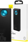 Baseus Powerbank Amblight 30000mAh, 4xUSB, USB - C, 65W (Black) - with | Sold by Uncle Wiener's Wholesale