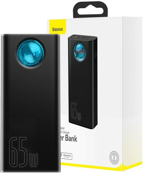 Baseus Powerbank Amblight 30000mAh, 4xUSB, USB - C, 65W (Black) - with | Sold by Uncle Wiener's Wholesale