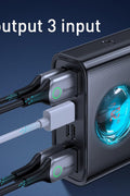 Baseus Powerbank Amblight 30000mAh, 4xUSB, USB - C, 65W (Black) - with | Sold by Uncle Wiener's Wholesale