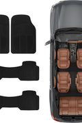 BDK 3 - Row ProLiner Original Heavy Duty 4pc Front & Rear Rubber Floor Mats for Car SUV Van (Fits 3rd Row Vehicles) - All Weather Protection Universal Fit (Black) - with | Sold by Uncle Wiener's Wholesale