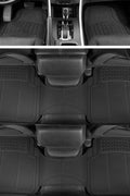 BDK 3 - Row ProLiner Original Heavy Duty 4pc Front & Rear Rubber Floor Mats for Car SUV Van (Fits 3rd Row Vehicles) - All Weather Protection Universal Fit (Black) - with | Sold by Uncle Wiener's Wholesale