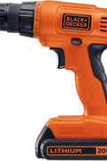 BLACK+DECKER 20V MAX* POWERECONNECT Cordless Drill/Driver + 30 pc. Kit (LD120VA) , Orange - with One Size | Sold by Uncle Wiener's Wholesale