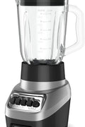 BLACK+DECKER PowerCrush Countertop Blender, 6 - Cup Glass Jar, For Smoothies and More, Stainless Steel Blade, 4 Speed Settings to Puree, Crush Ice, Chop, Dice, and Pulse, Dishwasher Safe, 700W Motor - with Silver | Sold by Uncle Wiener's Wholesale