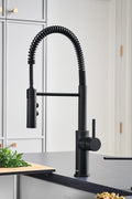 BLANCO 443032 CATRIS Semi - Pro Pull - Down High - Arc Kitchen Faucet 1.5 GPM - Matte Black - with Matte Black | Sold by Uncle Wiener's Wholesale