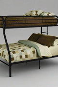 “Black twin over full metal bunk bed with ladder”

“White space-saving bunk bed for kids and guests”

“Modern metal bunk bed frame twin top full bottom”