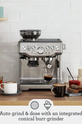 Breville Barista Express Espresso Machine BES870XL, Brushed Stainless Steel - with Brushed Stainless Steel | Sold by Uncle Wiener's Wholesale
