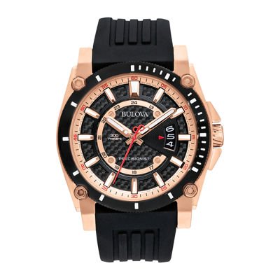 Bulova Precisionist Mens Black Strap Watch 98b152 - with 9.0 (inch) L, 6.0 (inch) W, 3.0 (inch) H | Sold by Uncle Wiener's Wholesale