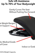 Carex Uplift Premium Seat Assist Plus with Memory Foam - Chair Lift and Sofa Stand Assist - 70% Seat Lift Assistance Up to 350lbs - with | Sold by Uncle Wiener's Wholesale
