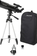 Celestron - 80mm Travel Scope - Portable Refractor Telescope - Fully - Coated Glass Optics - Ideal Telescope for Beginners - Bonus Astronomy Software Package - Digiscoping Smartphone Adapter - with | Sold by Uncle Wiener's Wholesale