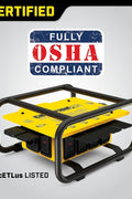 Champion Power Equipment Pro Grade OSHA Compliant Power Distribution Box, 50 - Amp Twist Lock Inlet, Six 120V GFCI Duplexes, One 120/240V 30A Locking Outlet, 30A and 50A RV Adapters - with | Sold by Uncle Wiener's Wholesale