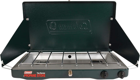 Coleman Gas Camping Stove | Classic Propane Stove, 2 Burner, 4.1 x 21.9 x 13.7 Inches - with | Sold by Uncle Wiener's Wholesale