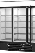 Commercial Glass Door Merchandiser Freezer – Black Finish, 1, 2 & 3 Door Models - with 3 DOOR FREEZER | Sold by Uncle Wiener's Wholesale