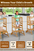 COSYLAND Toddler Tower, Bamboo, Natural, Large - with | Sold by Uncle Wiener's Wholesale