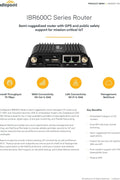 Cradlepoint IBR600C - 150M - bundle 4G LTE Cat 4 w/ 3G Fallback Router - with | Sold by Uncle Wiener's Wholesale