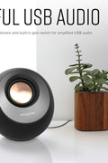 Creative Pebble V3 Minimalistic 2.0 USB - C Desktop Speakers with USB Audio, Clear Dialog Enhancement, Bluetooth 5.0, 8W RMS with 16W Peak Power, USB - A Converter Included (Black) - with | Sold by Uncle Wiener's Wholesale