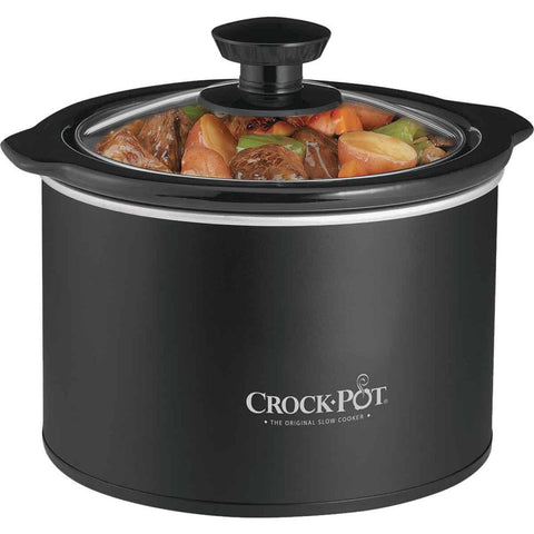 Crock Pot 1.5 qt Black Stoneware Slow Cooker - with 7.2 in x 8.9 in x 9 in | Sold by Uncle Wiener's Wholesale