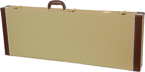 Crossrock Étui pour guitare électrique PRS SE, corps solide standard, coque rigide en bois, doublure en éponge, pieds en métal, espace de rangement – Rectangulaire, vinyle tweed (CRW620PRSETW - R) - with | Sold by Uncle Wiener's Wholesale
