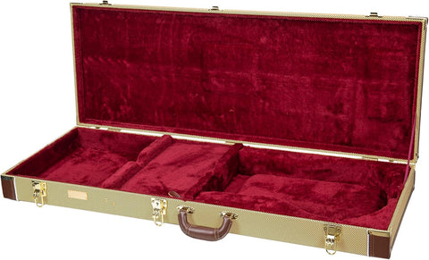 Crossrock Étui pour guitare électrique PRS SE, corps solide standard, coque rigide en bois, doublure en éponge, pieds en métal, espace de rangement – Rectangulaire, vinyle tweed (CRW620PRSETW - R) - with | Sold by Uncle Wiener's Wholesale