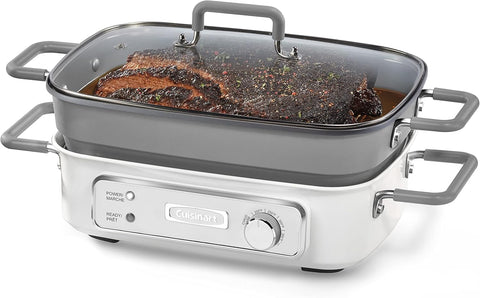 Cuisinart Gr - m3cbc Stack5 Multifunctional Grill white large - with | Sold by Uncle Wiener's Wholesale