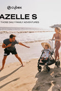 Cybex Gazelle S 2 Stroller – Modular Double Stroller for Infant and Toddler, Includes Detachable Shopping Basket, Over 20+ Configurations, Folds Flat for Easy Storage - Ocean Blue/Silver Frame - with | Sold by Uncle Wiener's Wholesale
