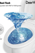 DeerValley Symmetry One Piece Toilet, Dual Flush 1.1/1.6 GPF Elongated Standard Toilet for Bathroom, Toilets with Comfortable Seat Height (Seat Included) (White) - with White | Sold by Uncle Wiener's Wholesale
