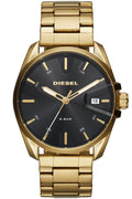 Diesel Men's MS9 Gold - Tone Stainless Steel Bracelet Watch 44mm - White - with White | Sold by Uncle Wiener's Wholesale