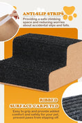 Dog Ramp for Small Dogs, 2 Step Modular Foam Dog Stairs for Any Staircase, Dog Step with Durable Non - Slip for Small Medium Old Dog Puppy (4 Pack) - with Wooden | Sold by Uncle Wiener's Wholesale