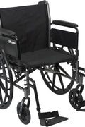 Drive Medical Cruiser Iii Lightweight Wheelchair With Flip Back Removable Arms, 20", 1 Each 1 count - with | Sold by Uncle Wiener's Wholesale